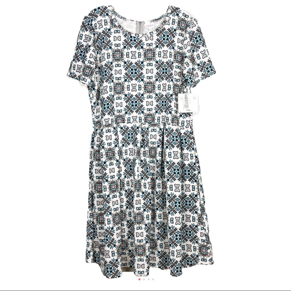 LuLaRoe Amelia Size 3XL Multi Aztec Tribal Pockets